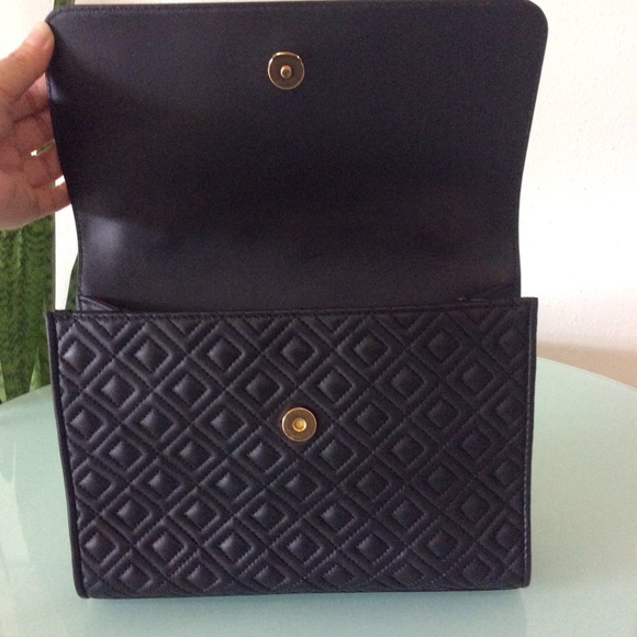 Authentic Tory Burch Black Large Fleming Convertible Shoulder Bag Crossbody - Picture 14 of 16